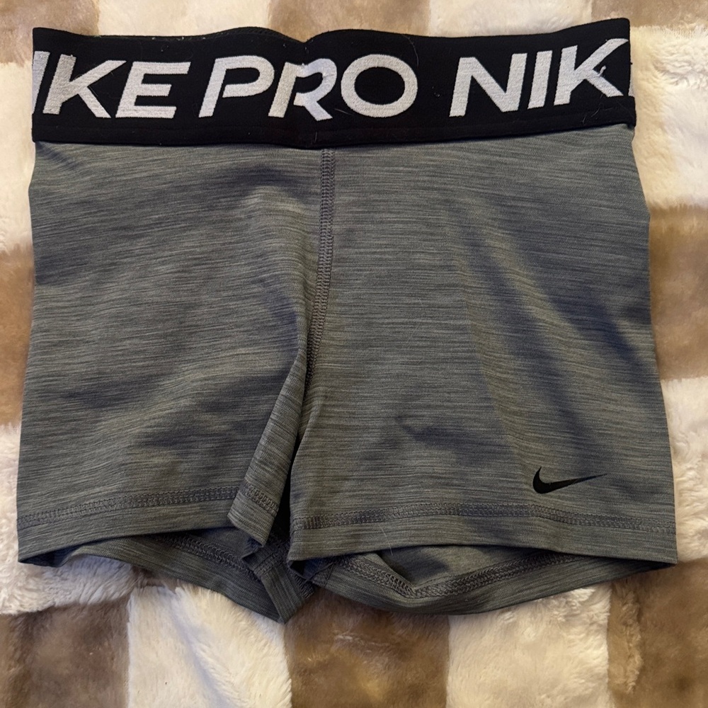 Nike Pro Black and Gray Training Shorts